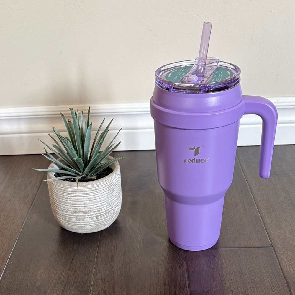 Reduce Purple 40oz Insulated Mug with Handle